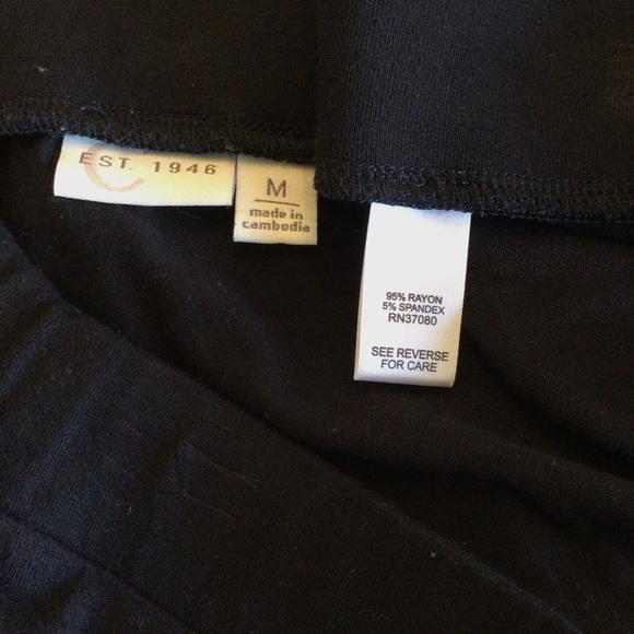 Cato Est. 1946 Women’s Maxi Skirt Size Medium Black White Colorblock Striped Hem - Picture 6 of 6